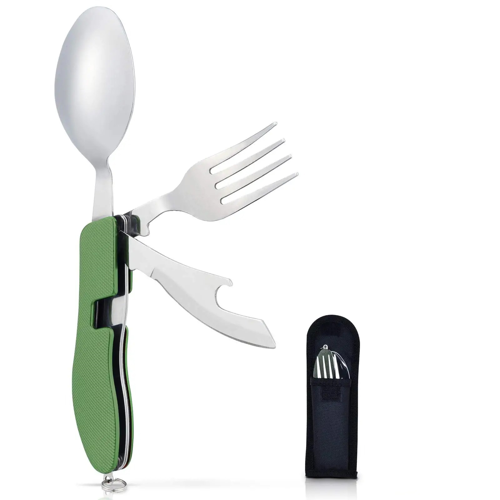 4-in-1 Stainless Steel Fork Knife Spoon Bottle Opener Set -Grand Kitchen