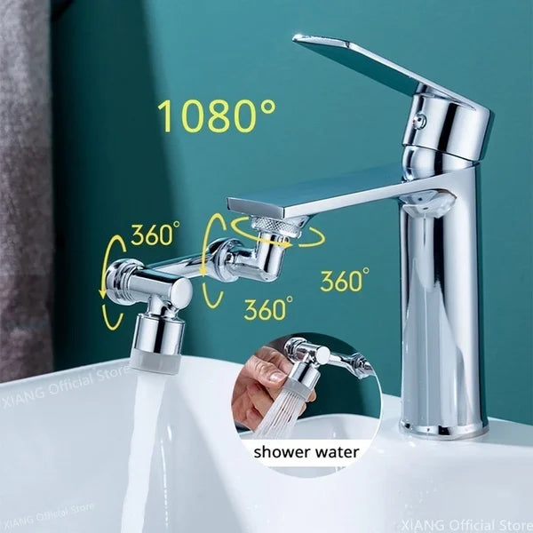 👍Rotating 1080° robotic arm faucet (universal model)