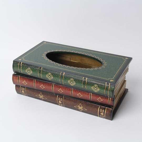 Wooden Book Tissue Box-Grand Kitchen