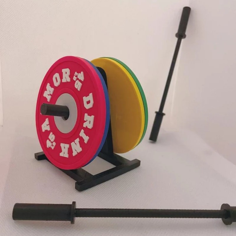 Weight Plate Coaster Set of 4 And Rack Holder-Father's Day Gift-Grand Kitchen