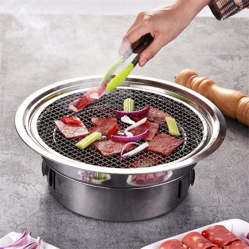 Stainless Steel Charcoal Barbecue Grill Non stick Barbecue Grill-Grand Kitchen
