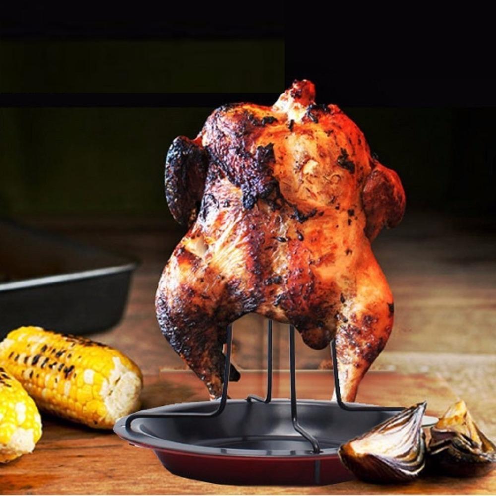 Chicken Grill Rack with Grill Pan-Grand Kitchen