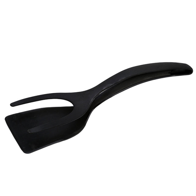 2 in 1 Multifunctional Non-Stick Food Clip Tongs Fried Egg Spatula-Grand Kitchen