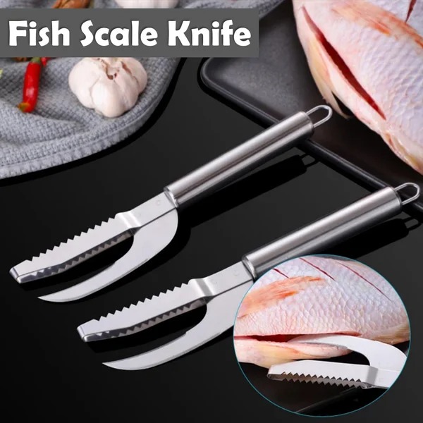 🎄Christmas Sale - Fish Scale Knife Cut/Scrape/Dig 3-in-1