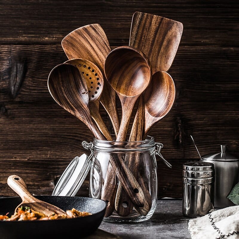 TEAK NATURAL WOOD TABLEWARE-Grand Kitchen