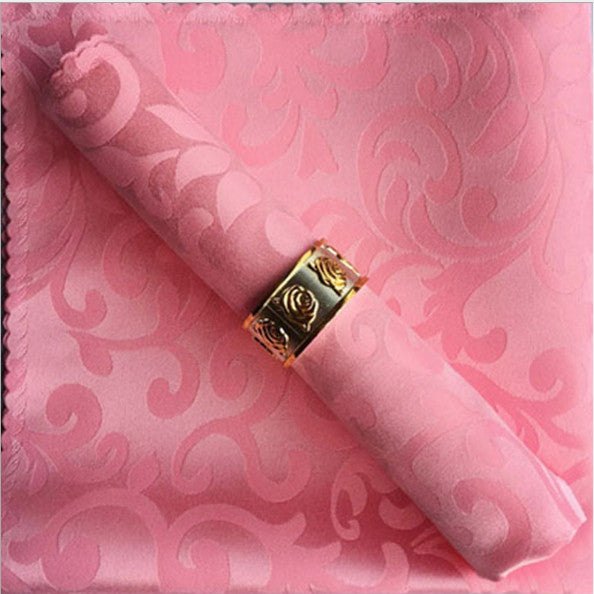 10pcs Polyester Jacquard Table Napkin Dinner Napkins Handkerchiefs-Grand Kitchen