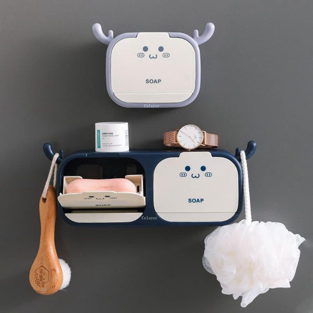Flip-Top Cartoon Antler Soap Holder-Grand Kitchen