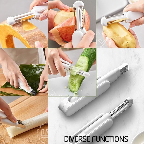 3 in 1 Multifunctional Rotary Paring Knife-Grand Kitchen