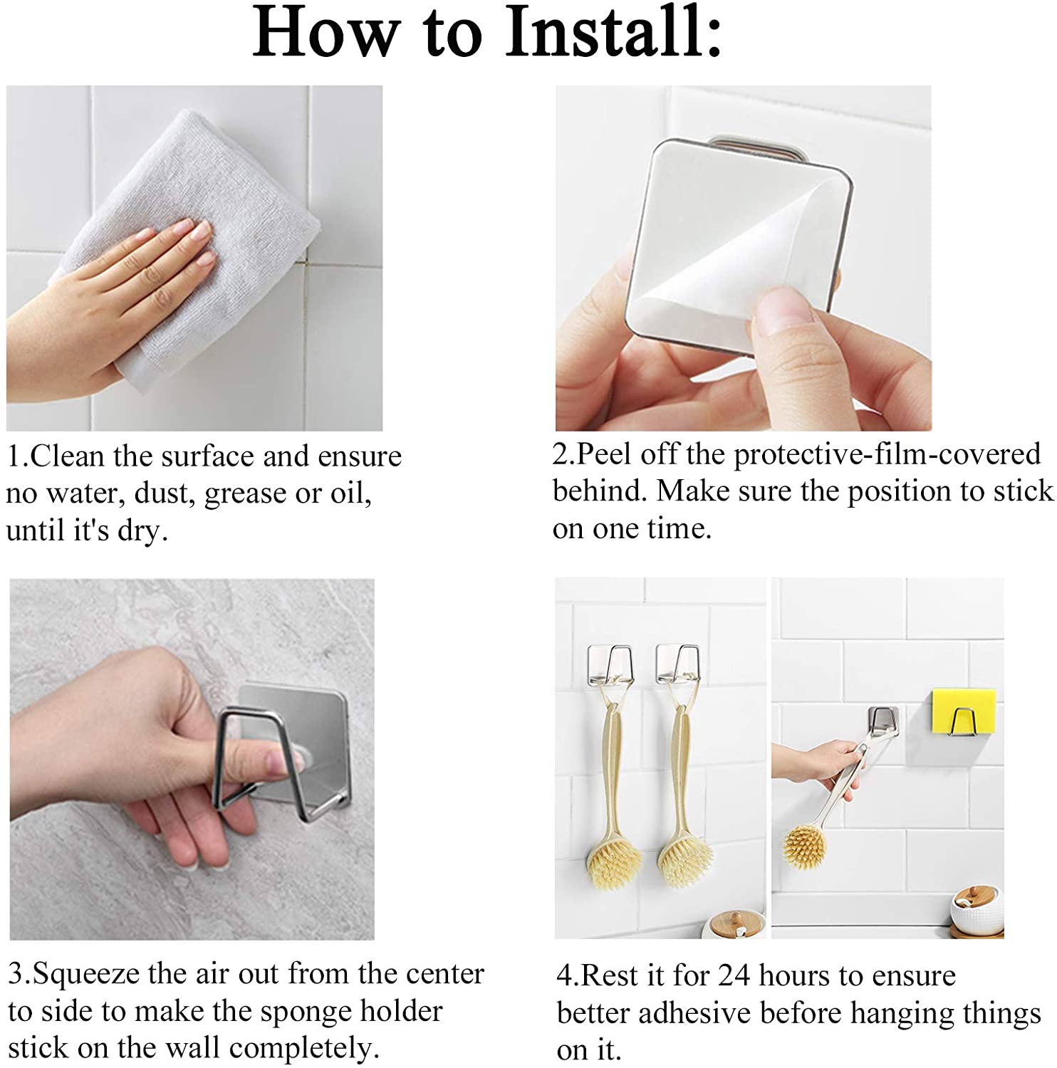 Sponge Holder Sink Caddy for Kitchen Accessories(2 Pcs)-Grand Kitchen