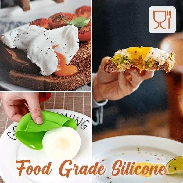 🥚🥚Easy Silicone Egg Poacher(4 Pcs)-Grand Kitchen