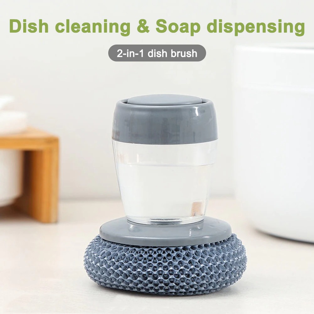 Soap Dispensing Palm Brush Storage Set-Grand Kitchen