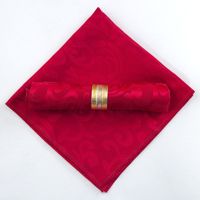 10pcs Polyester Jacquard Table Napkin Dinner Napkins Handkerchiefs-Grand Kitchen