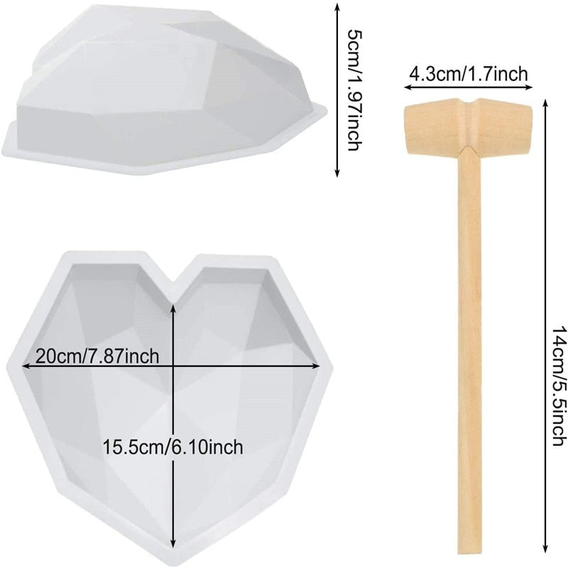 3D Heart Shape Mold-Grand Kitchen