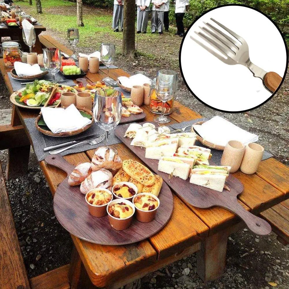 4-in-1 Stainless Steel Fork Knife Spoon Bottle Opener Set -Grand Kitchen