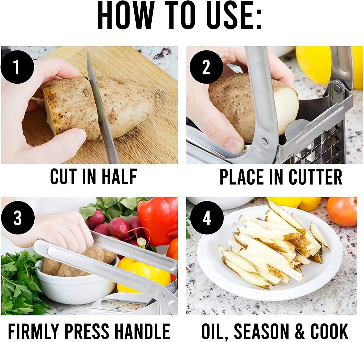 Commercial Grade Vegetable and Potato Slicer-Grand Kitchen