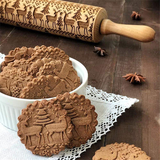Christmas Rolling Pin-Grand Kitchen