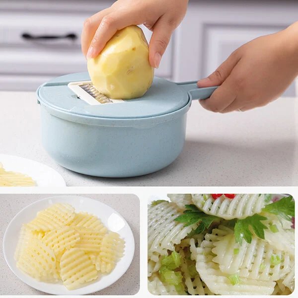 12Pcs/Sets Multi-Function Vegetable Slicer-Grand Kitchen