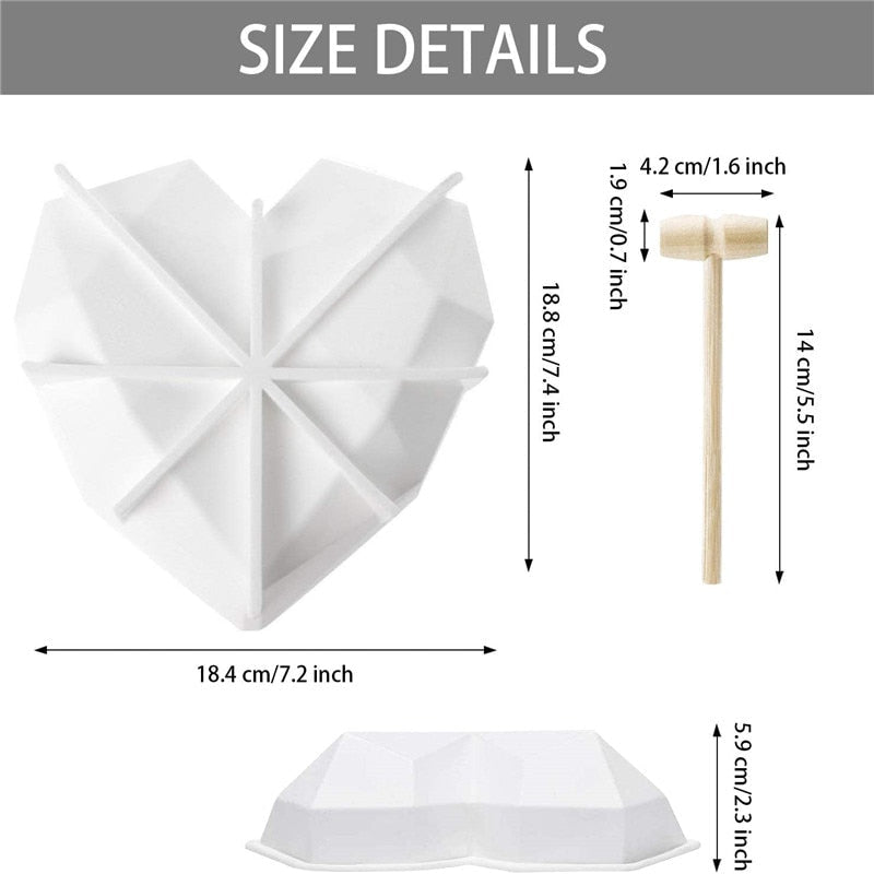 3D Heart Shape Mold-Grand Kitchen
