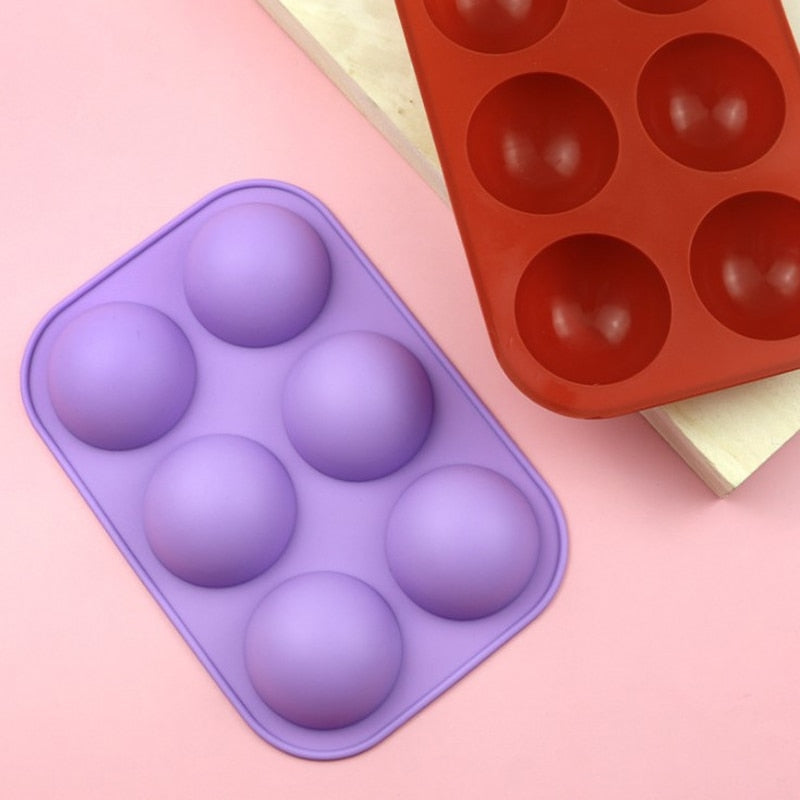 6 Holes Silicone Baking Mold-Grand Kitchen