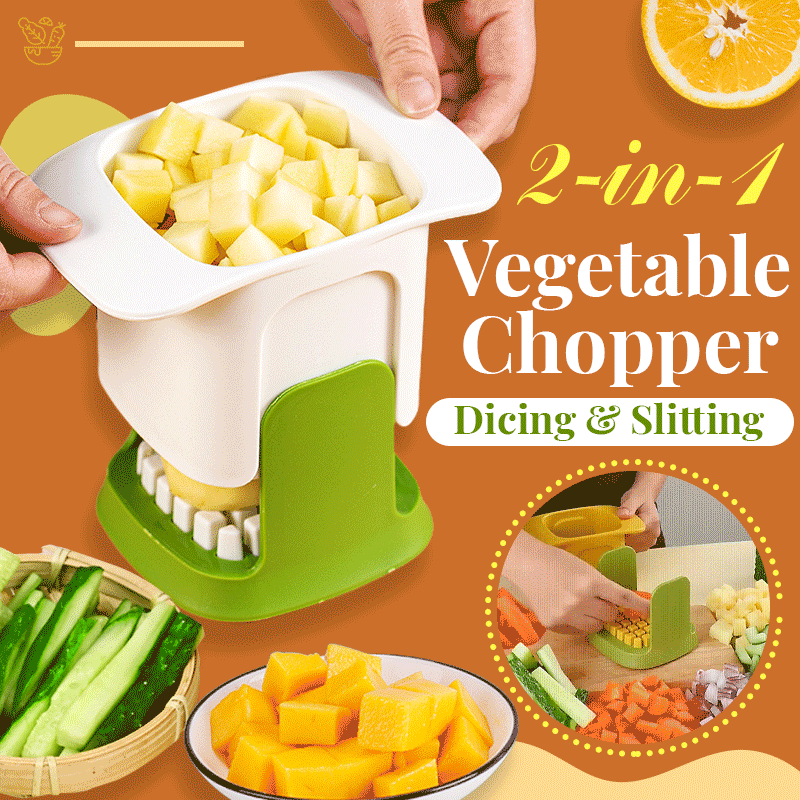 2022 Hot Sale 2-in-1 Vegetable Chopper Dicing & Slitting-Grand Kitchen