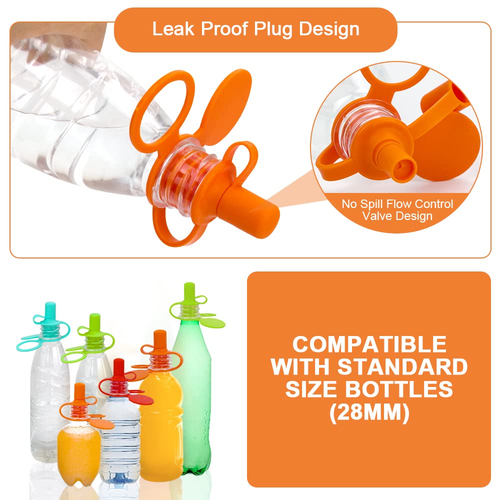 Baby Water Bottle Cap Silicone Bottles Top Spout-Grand Kitchen