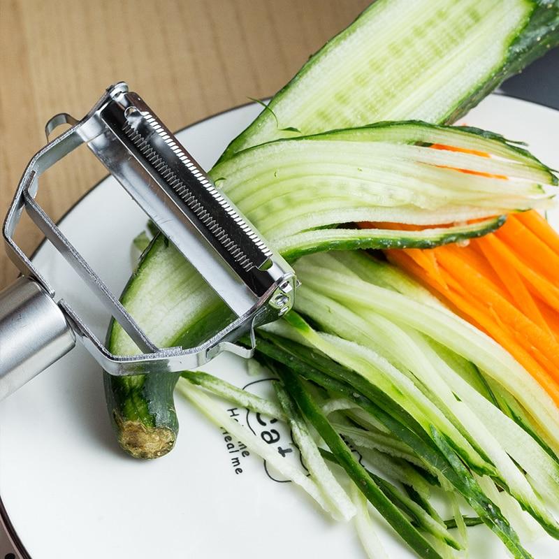 Comfortable Handle Multi-Function Ultra Sharp Stainless Steel Vegetable Peeler-Grand Kitchen