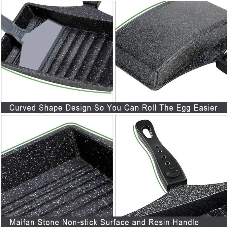 🔥 Wave Bottom Egg Rolling Pan-Grand Kitchen