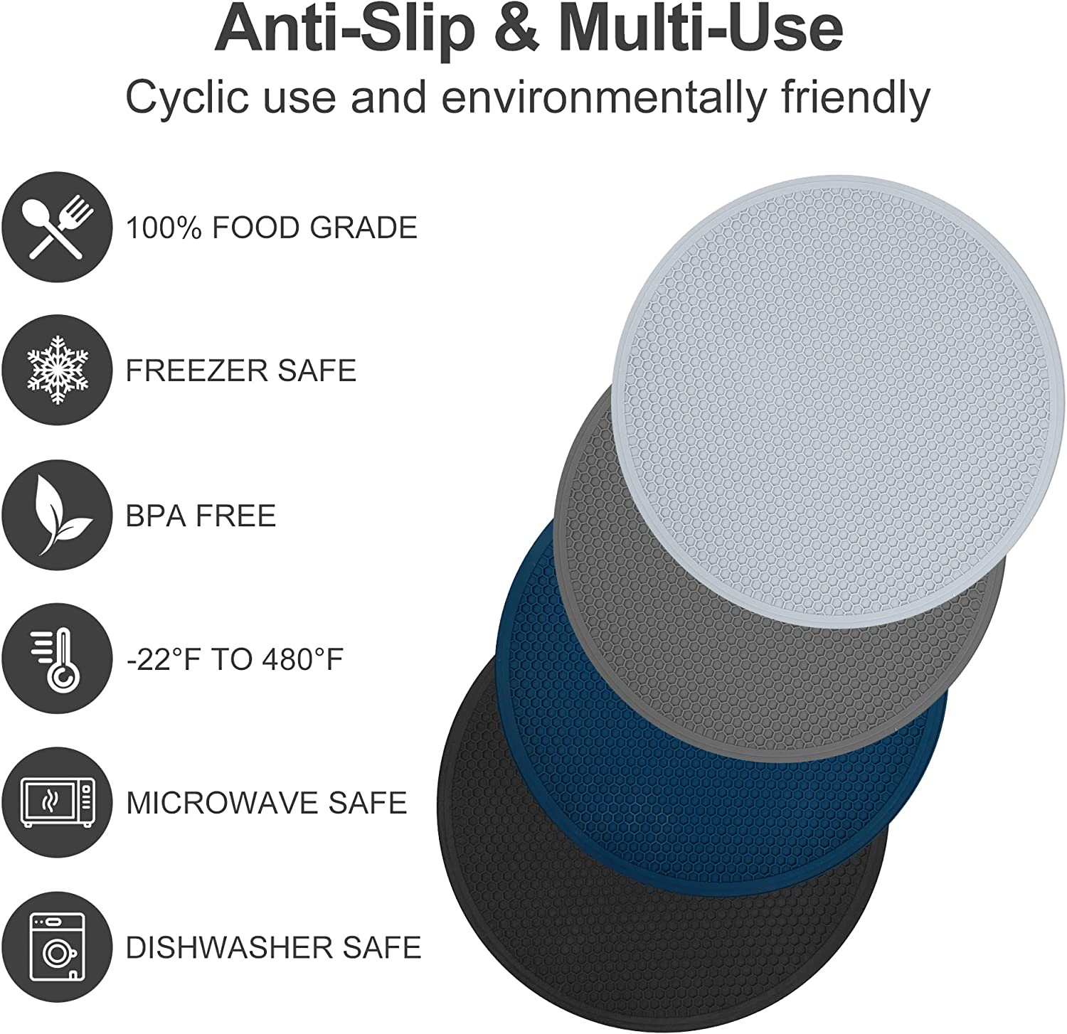 Multi-use Microwave Mat Silicone Cover Pad-Grand Kitchen