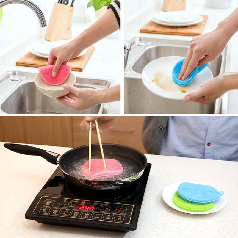 Silicone Dish Washing Sponge-Grand Kitchen