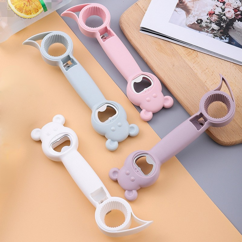 Creative Bottle Opener Multifunctional Four-in-one PP Non-Slip