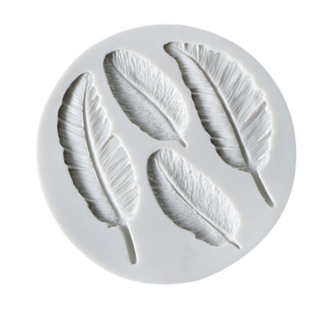 Feathers Fondant Mold-Grand Kitchen
