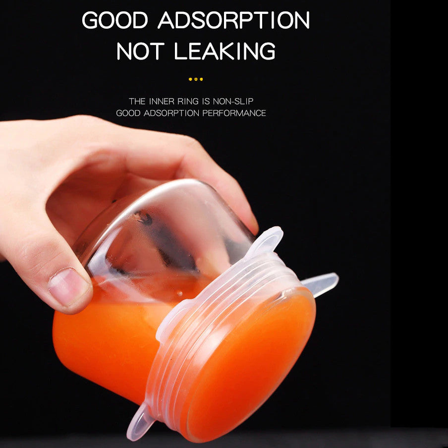 Reusable Stretch Lids Food Cover (6 pcs)-Grand Kitchen