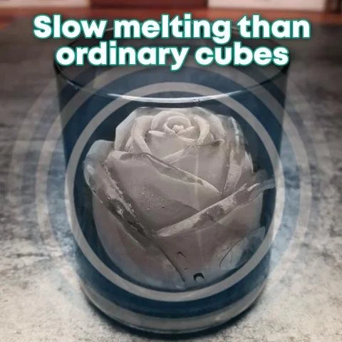3D Rose Shape Ice Cube Mold-Grand Kitchen