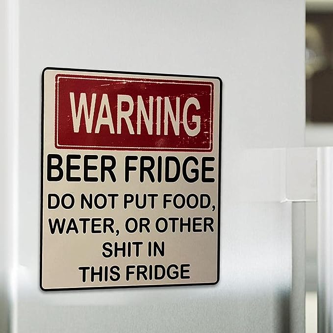 🍺Funny Beer Fridge Vintage Sticker Sign
