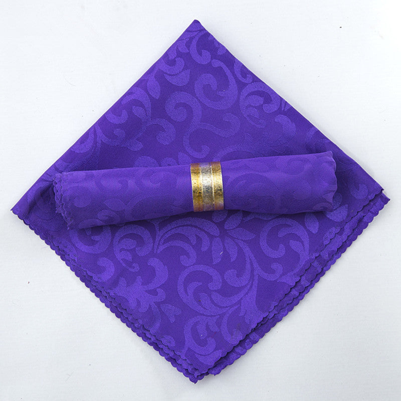 10pcs Polyester Jacquard Table Napkin Dinner Napkins Handkerchiefs-Grand Kitchen