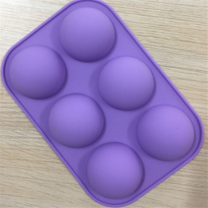 6 Holes Silicone Baking Mold-Grand Kitchen