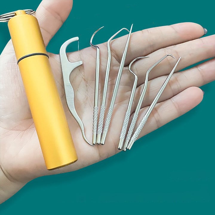 🎄Stainless Steel Toothpick Set 7pcs-Grand Kitchen