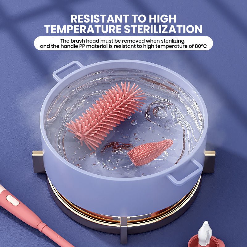 Food Grade 3 in 1 Baby Bottle Cleaning Brush-Grand Kitchen