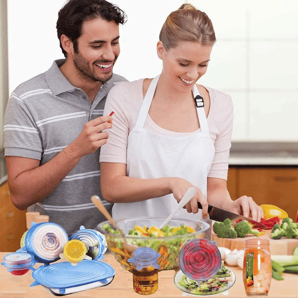 Silicone Fresh Keeping Lids 6Pcs-Grand Kitchen