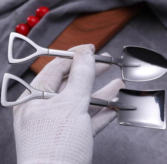 Stainless Steel Shovel Spoon, Silver Fork For Free Gift-Grand Kitchen