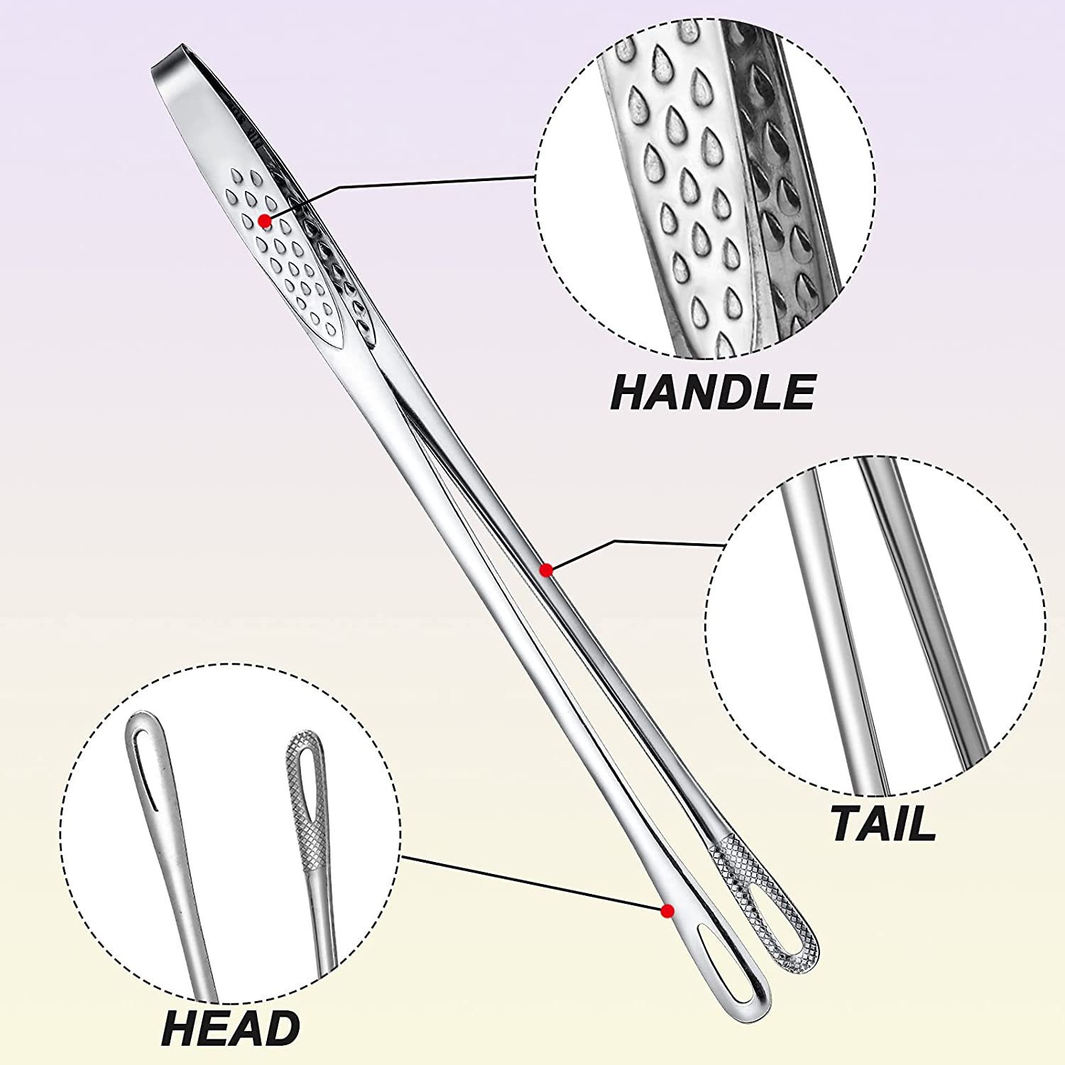 (🔥2023 New Year Sale-49% OFF) Stainless Steel Grill Tongs-Grand Kitchen