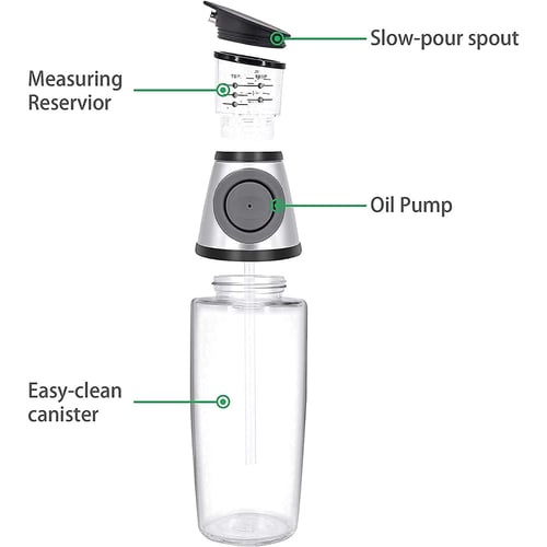 Superior Glass Oil and Vinegar Dispenser-Grand Kitchen