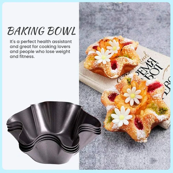 Petal Shape Carbon Steel Baking Bowl-Grand Kitchen