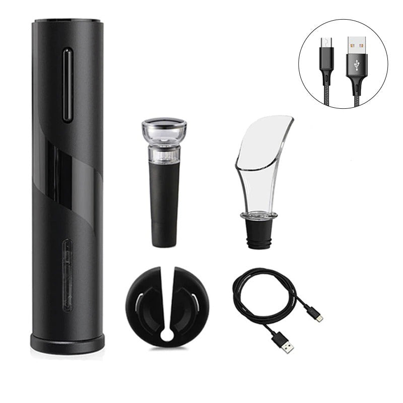 Automatic Corkscrew Wine Bottle Opener with USB Charging Cable Suit-Grand Kitchen