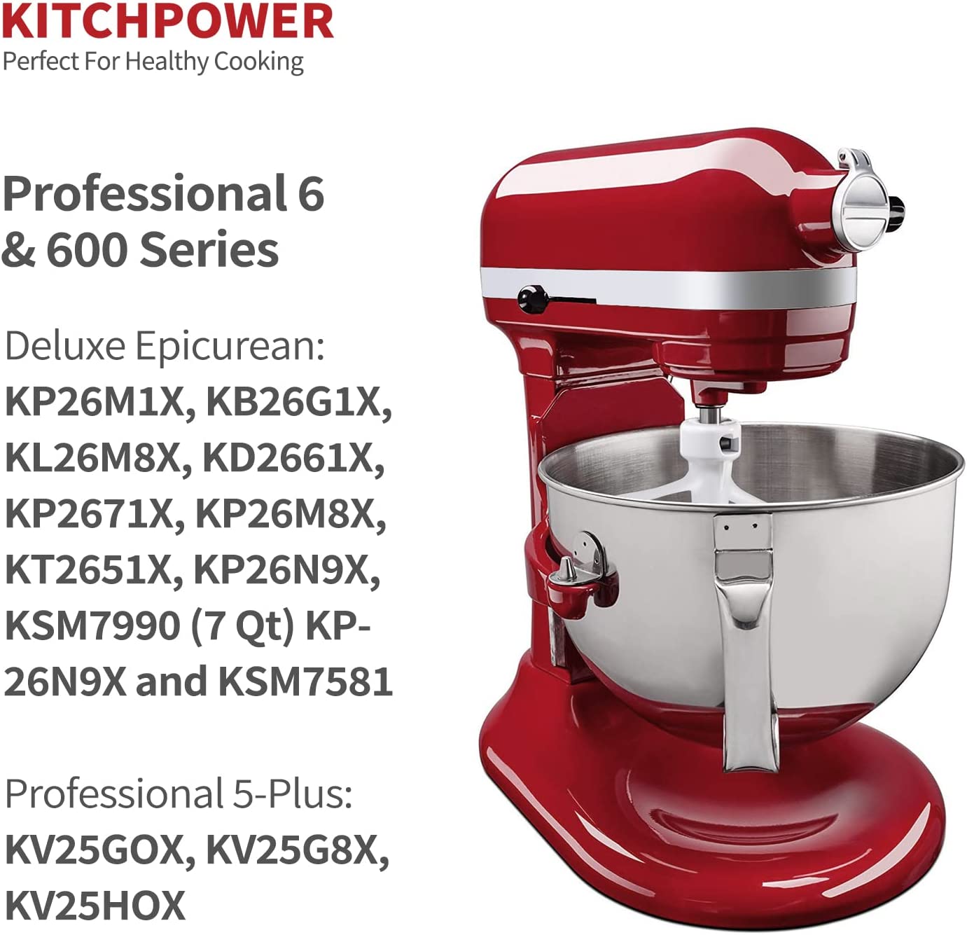 6 Quart Flex Edge Beater for KitchenAid BowlLift Stand Mixers