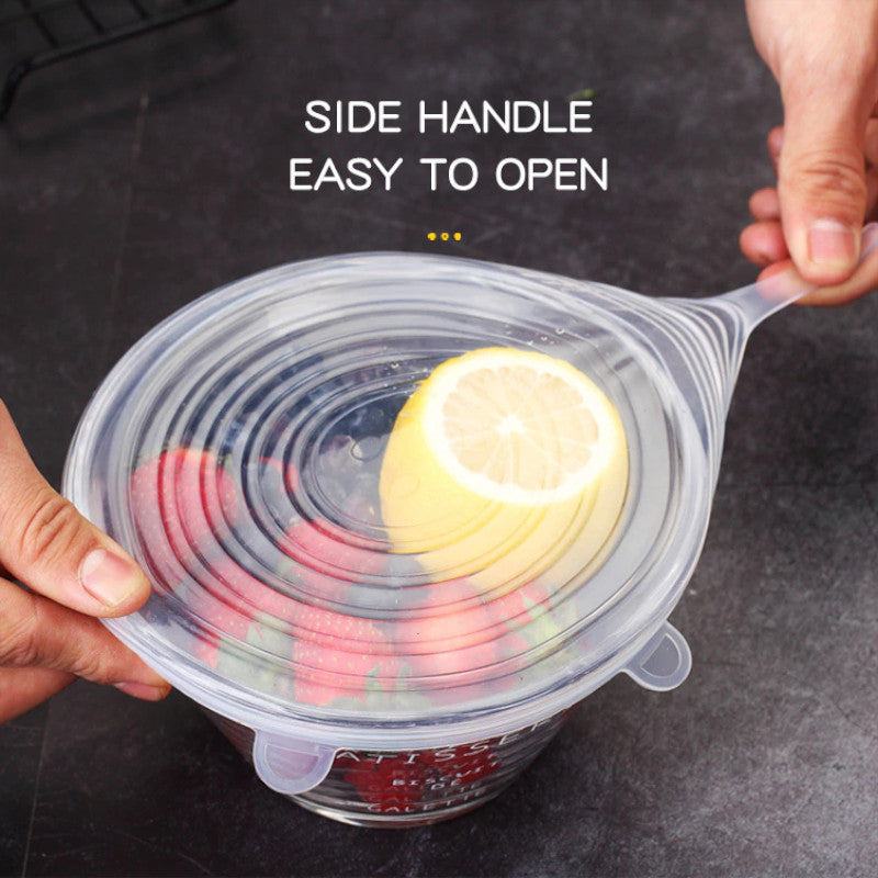 Reusable Stretch Lids Food Cover (6 pcs)-Grand Kitchen