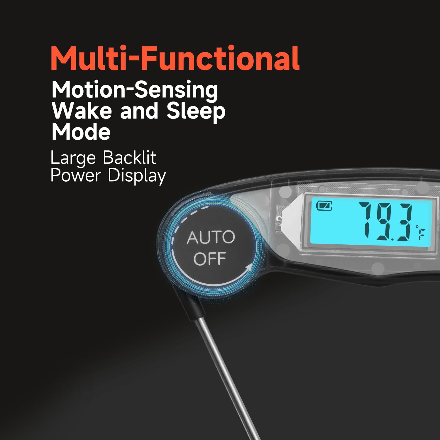 Waterproof Instant Read Food Thermometer