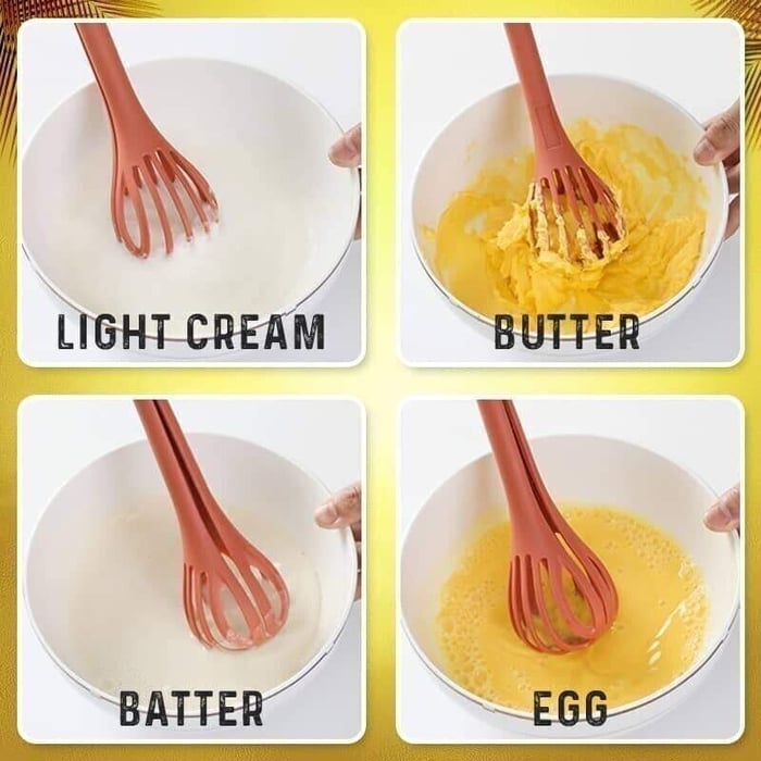 Multifunction Kitchen Tongs Egg Whisk-Grand Kitchen