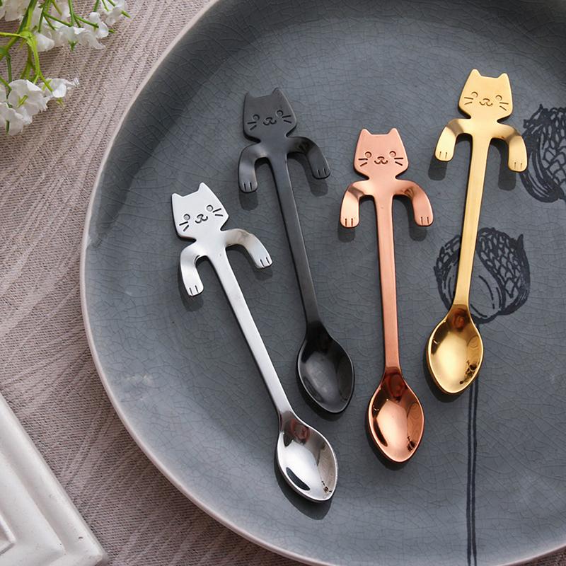 Cute Cat Shaped Spoon-Grand Kitchen
