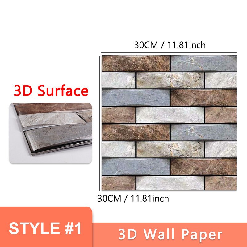 Kitchen 3D Peel and Stick Wall Tiles 10Pcs-Grand Kitchen